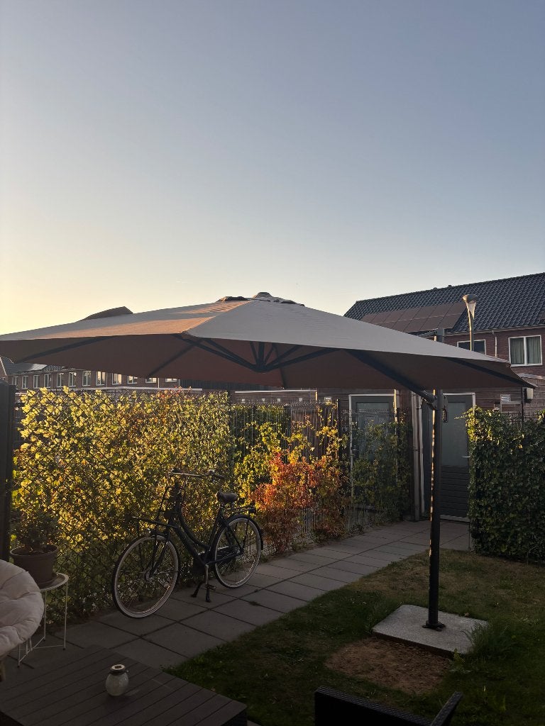 Parasol, Tuin en Terras, Ophalen, Verstelbaar, 3 tot 4 meter, Zweefparasol