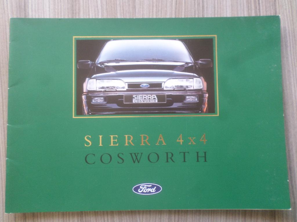 Ford Sierra Cosworth 4 x 4 Brochure, Ophalen of Verzenden, Zo goed als nieuw, Ford