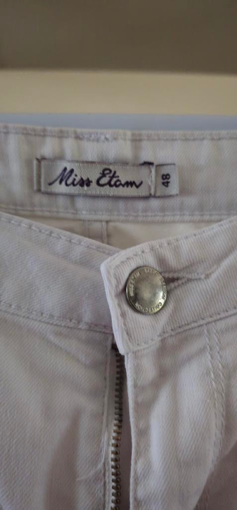 Miss Etam broek maat 48, Wit, Maat 46/48 (XL) of groter, Ophalen of Verzenden, Lang