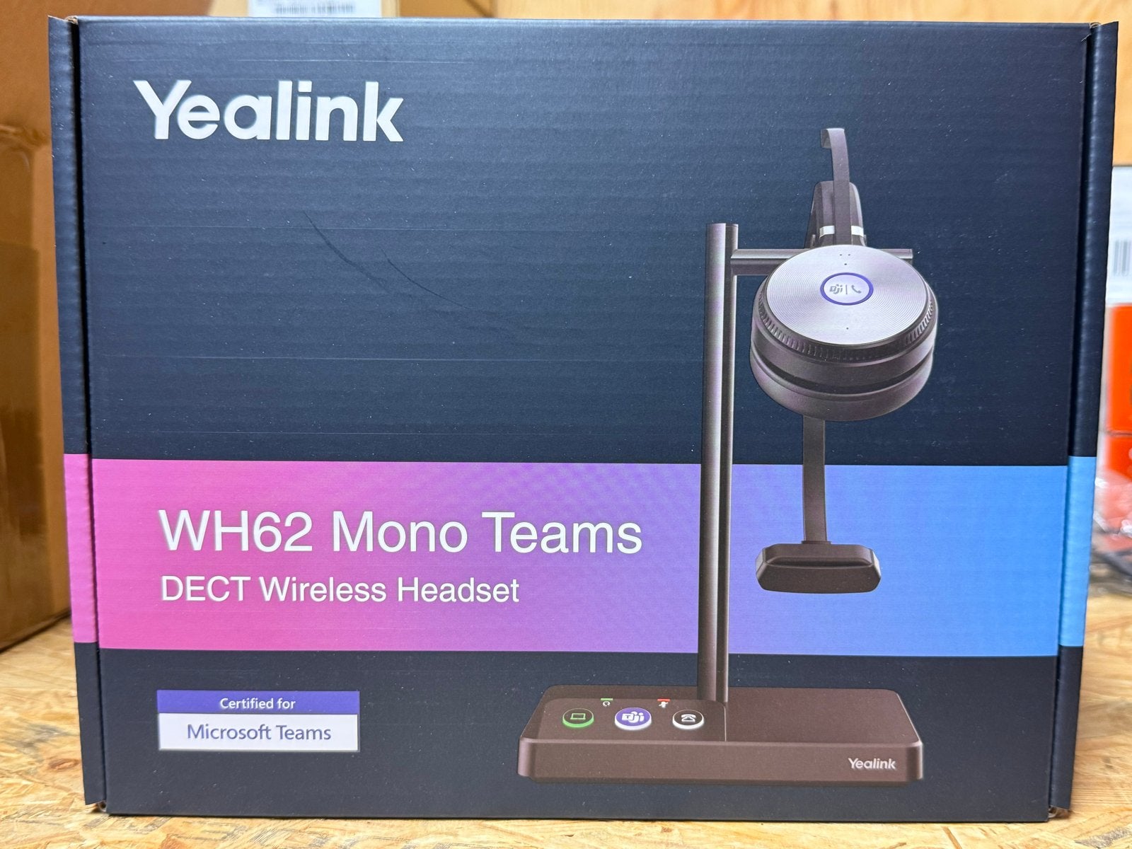 Yealink WH62 Mono Teams Dect Headset - Draadloos, Overige merken, Nieuw, On-ear, Ophalen of Verzenden