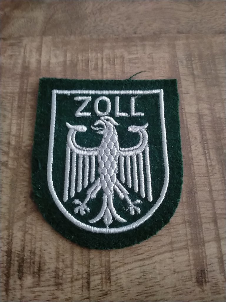 Duitsland , Douane patch , groen, Verzenden, Overige soorten, Duitsland, Embleem of Badge