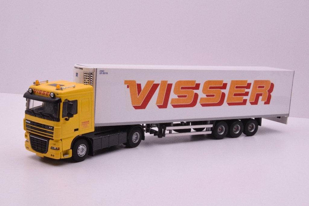DAF XF  '' Visser transport Zoutkamp ''  WSI/Tekno code 3, Ophalen of Verzenden, Zo goed als nieuw, Bus of Vrachtwagen, Tekno
