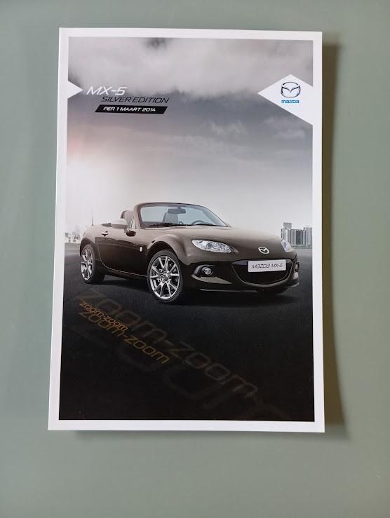 Mazda MX 5 Silver Edition 1 / 3 / 2014 4 pag., Verzenden, Zo goed als nieuw, Mazda