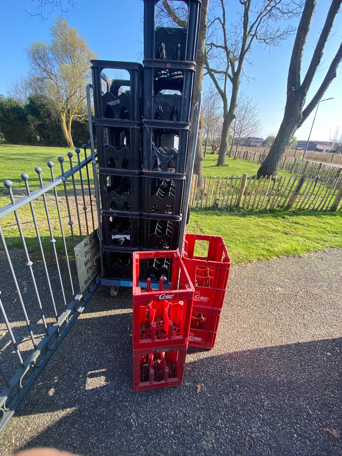 27 flessen kratten emballage stapelkrat coca cola krat, Ophalen of Verzenden, Zo goed als nieuw, Minder dan 50 cm
