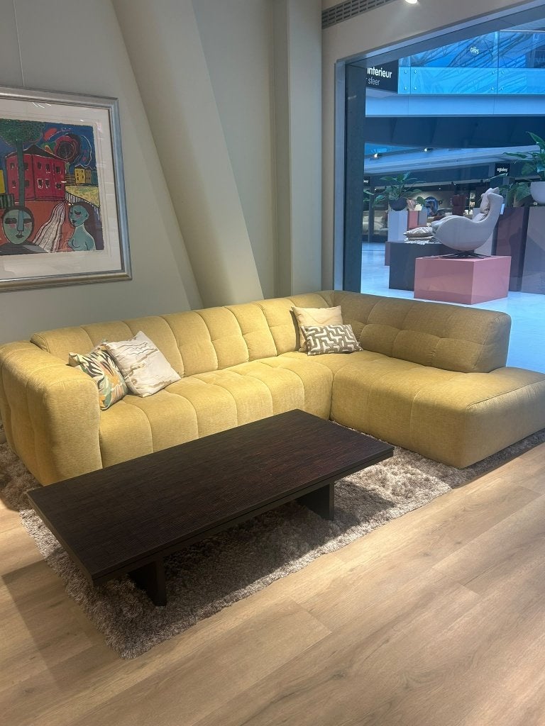 Lazy Lucca Bank Soofsinterieur met Mini Ottoman, Huis en Inrichting, Ophalen, 250 tot 300 cm, Hoekbank, Zo goed als nieuw