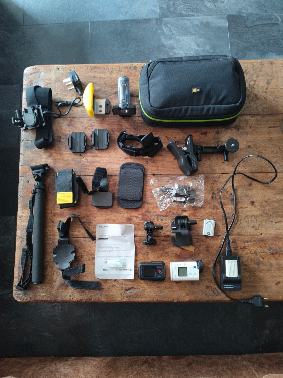 Sony ActionCam met veel accessoires en waterdichte behuizing, Ophalen
