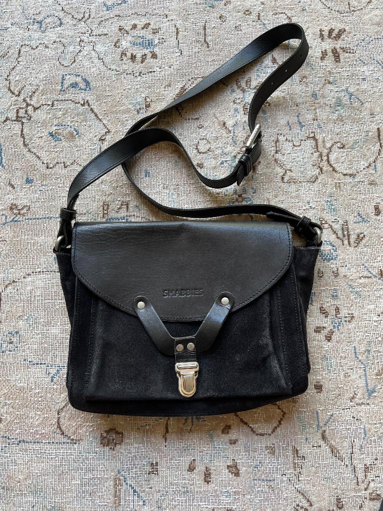 Shabby's tas zwart cross/over, Verzenden, Zo goed als nieuw, Zwart, Overige typen