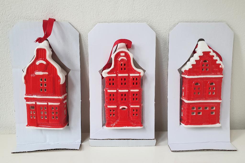 Hollandse Huisjes - Kersthangers, €12,50 inclusief verzenden, Diversen, Kerst, Verzenden, Nieuw