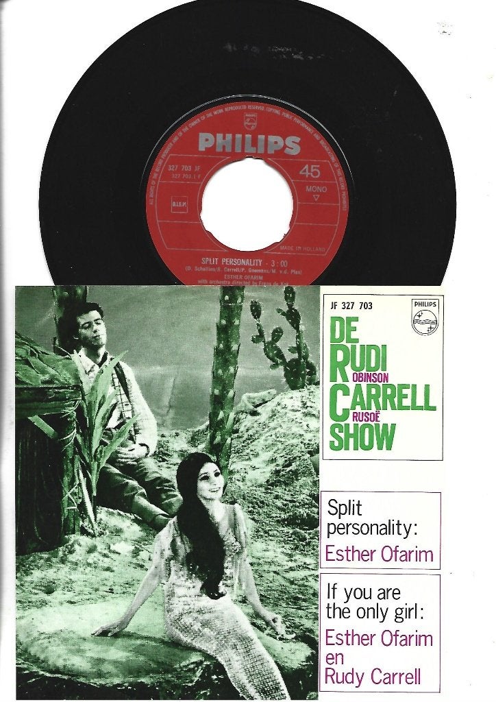 RUDI CARRELL SHOW SINGLE 7" SPLIT PERSONALITY 1964, 7 inch, Ophalen of Verzenden, Zo goed als nieuw, Pop