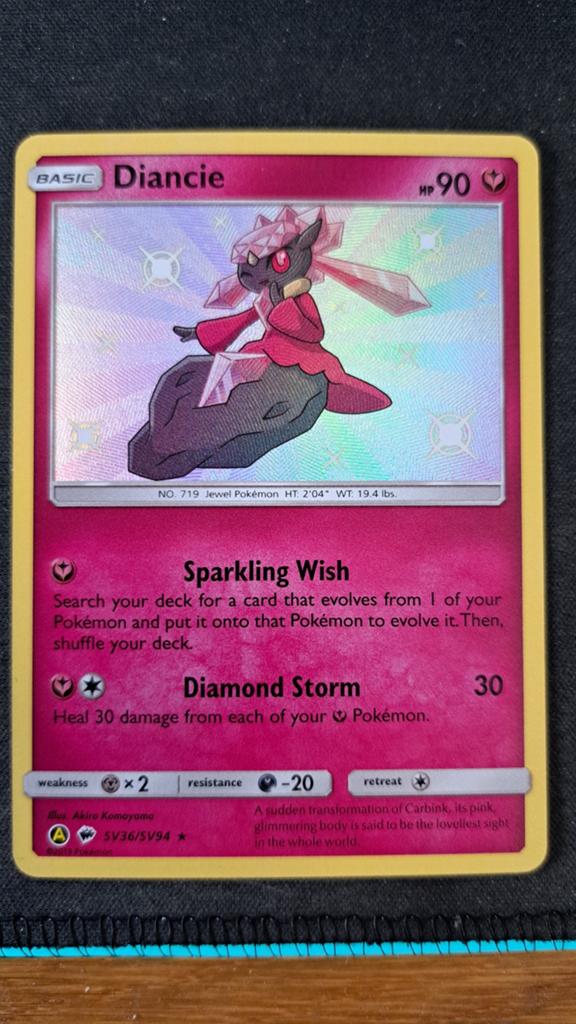 Diancie Hidden Fates Shiny Vault HIF SV 36 Pokémon, Verzenden, Nieuw, Losse kaart, Foil