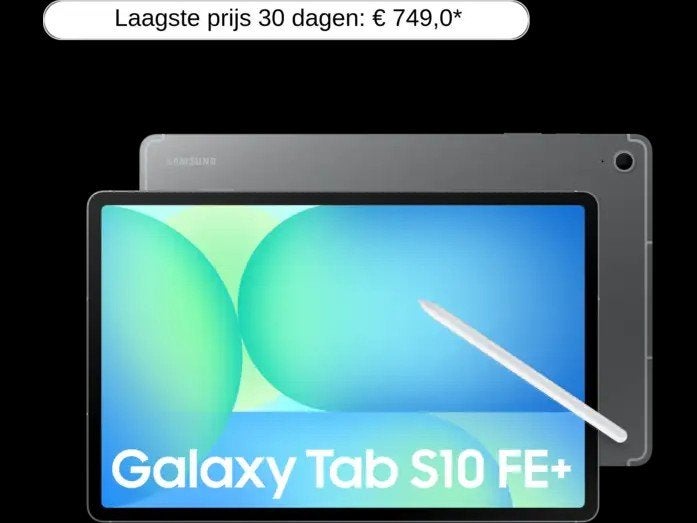 SAMSUNG Galaxy Tab S10 FE+ - 13.1 inch - 128 GB - Gray, 13 inch of meer, Nieuw, Ophalen of Verzenden, 128 GB
