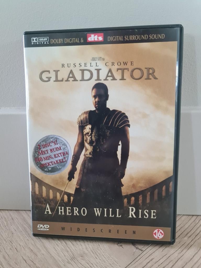 Gladiator DVD - Ridley Scott's Meesterwerk (2 Discs), Vanaf 16 jaar, Ophalen of Verzenden, Zo goed als nieuw, Actie