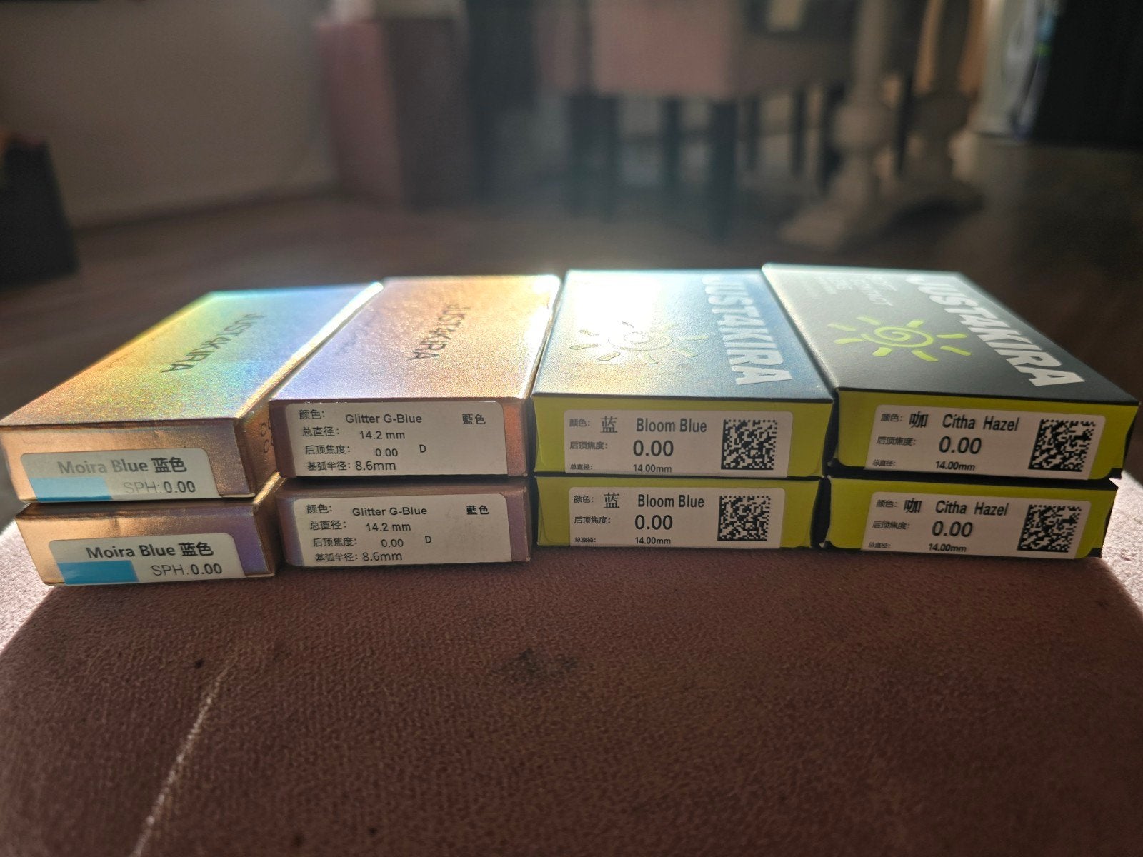 2x Just4Kira Gekleurde Contactlenzen - Diverse Kleuren, Ogen, Blauw, Nieuw, Ophalen of Verzenden