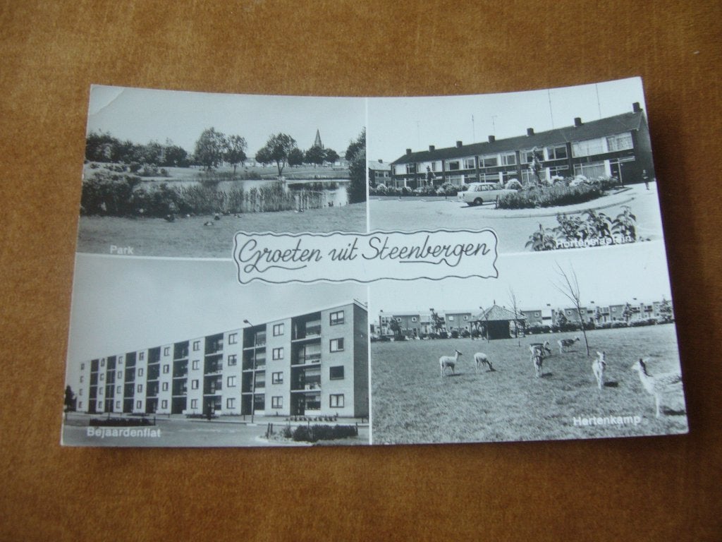 STEENBERGEN  =  4 LUIK, Verzamelen, Ansichtkaarten | Nederland, Ophalen of Verzenden, 1940 tot 1960, Gelopen, Noord-Brabant