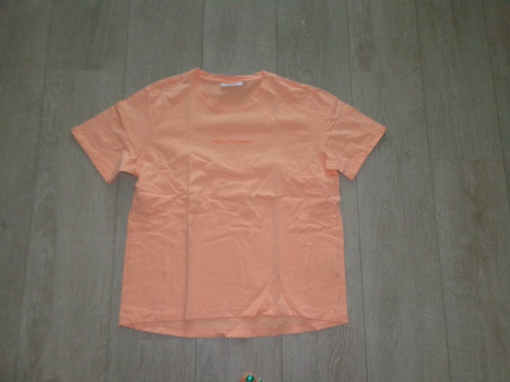 oranje damest-shirt van MSCH, maat S/M, Oranje, Ophalen of Verzenden, Zo goed als nieuw, Korte mouw