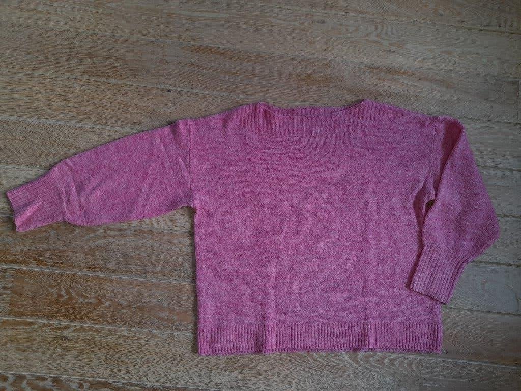 Zachte roze trui met boothals en lange mouw van Cecil mt 42, Kleding | Dames, Maat 42/44 (L), Ophalen of Verzenden, Zo goed als nieuw