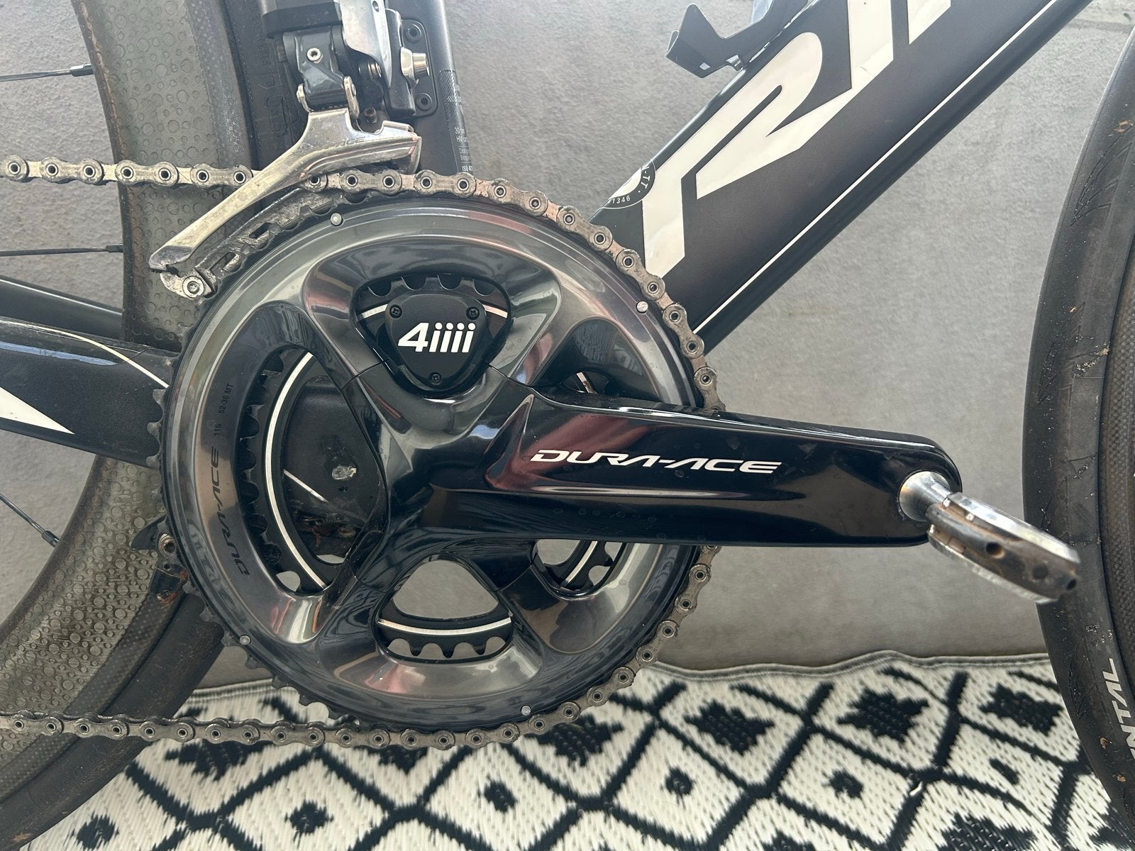 Shimano Dura-Ace R9100 crankstel met 4iiii powermeter 172.5, Crankstel of Pedalen, Ophalen of Verzenden, Zo goed als nieuw, Aluminium