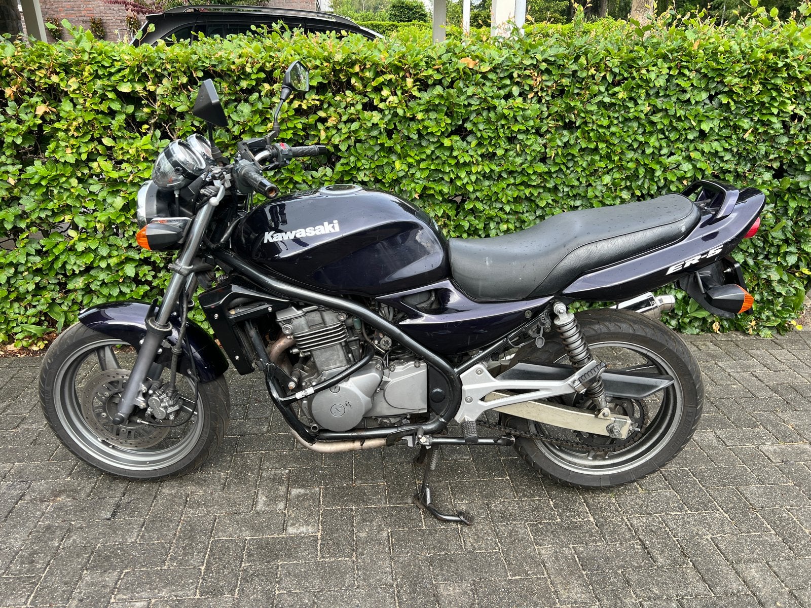 Kawasaki ER-5 met donker uitlaatgeluid en recent onderhoud, Motoren, Motoren | Kawasaki, 2 cilinders, Sportuitlaat, Gebruikt, Particulier