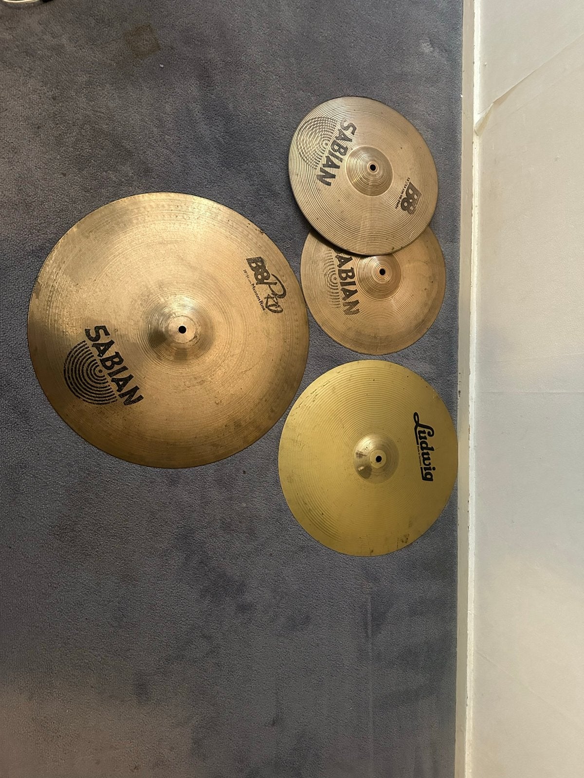 Ludwig drumstel met Sabian bekkens en hardware, Ophalen of Verzenden, Gebruikt, Ludwig