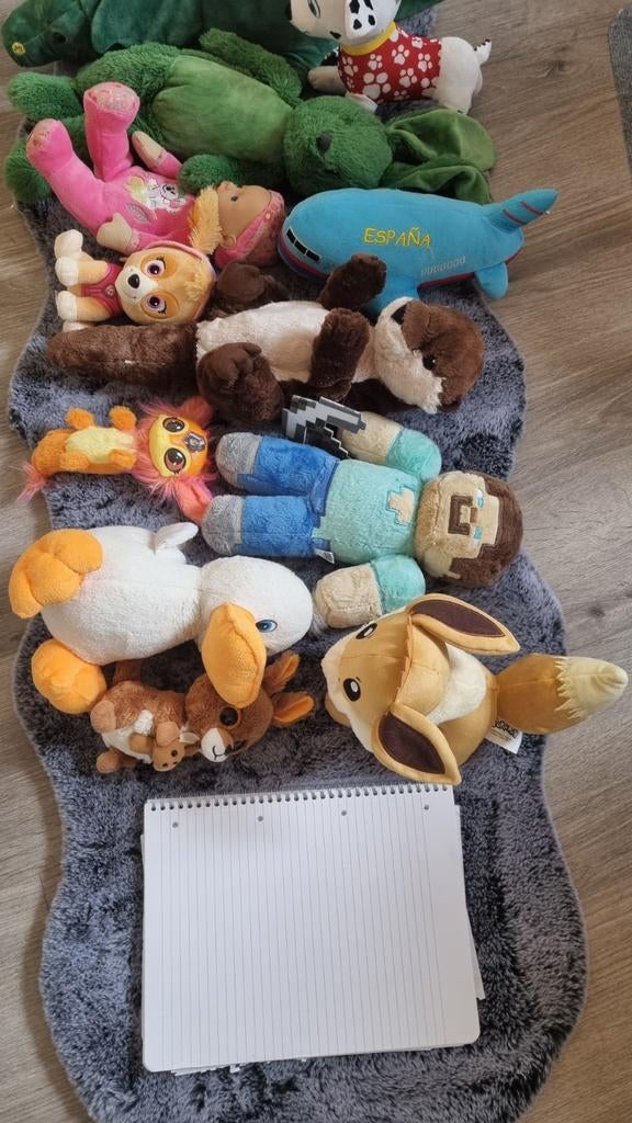 Knuffels o.a. paw patrol, peppa pig, Kinderen en Baby's, Ophalen, Zo goed als nieuw, Overige typen