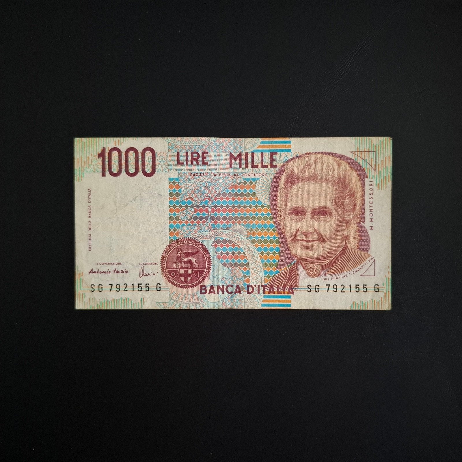 1000 lira Italië #036, Postzegels en Munten, Verzenden, Italië, Los biljet