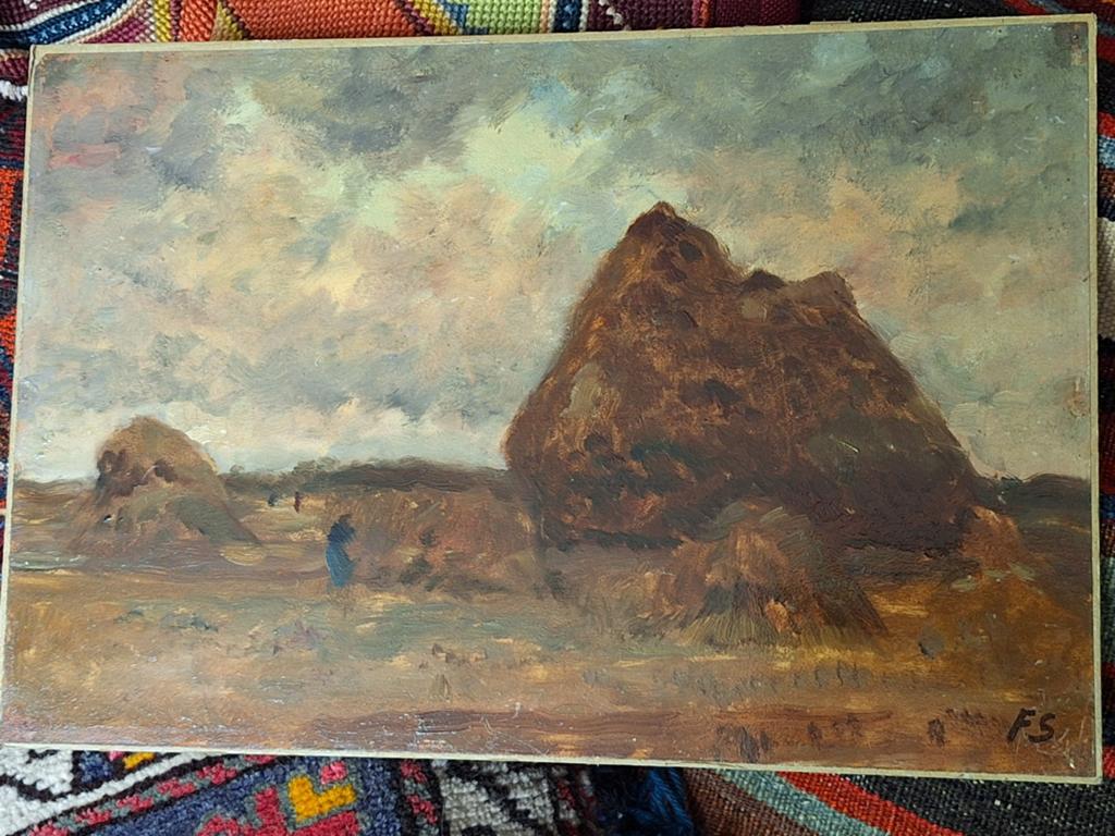 Frans Slager - Landschap in stijl van de Haagse School, Antiek en Kunst, Kunst | Schilderijen | Klassiek, Ophalen of Verzenden
