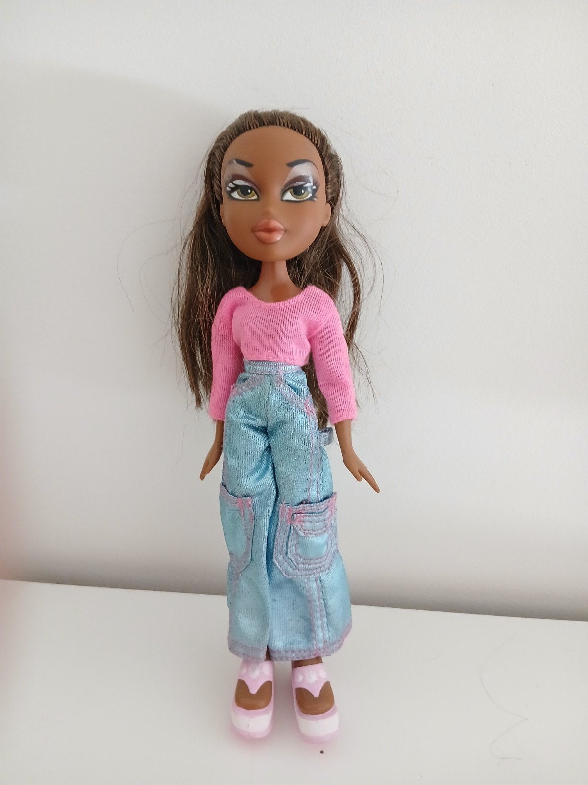 Vintage Bratz Pop Sasha met Outfit & Platform Sandalen, Verzamelen, Ophalen of Verzenden, Gebruikt, Overige typen