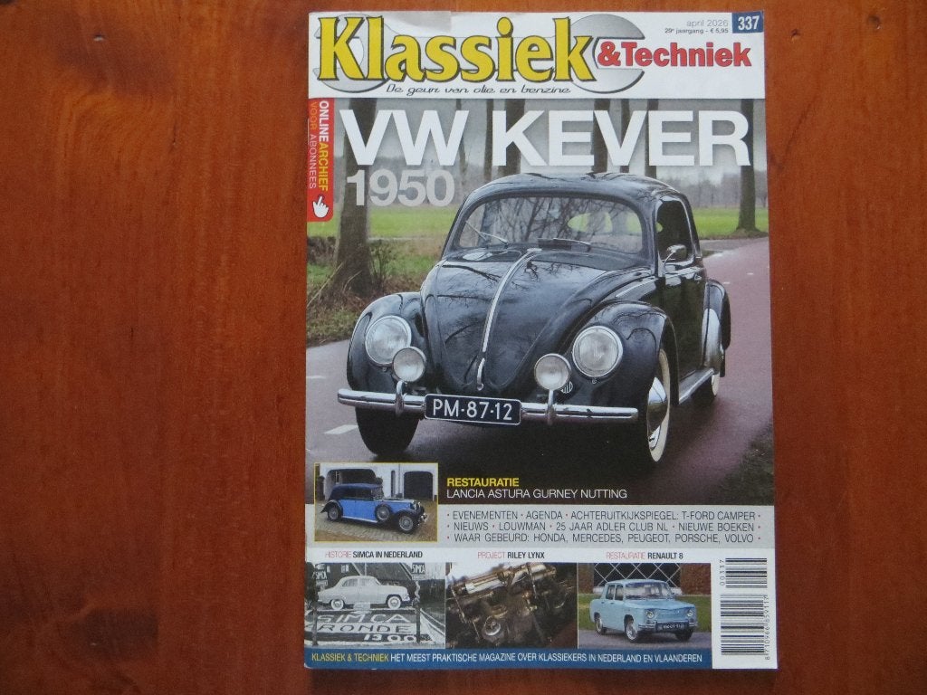 Klassiek & Techniek 337 Volkswagen Type 1 Kever (1950), R8, Ophalen of Verzenden, Nieuw, Volkswagen