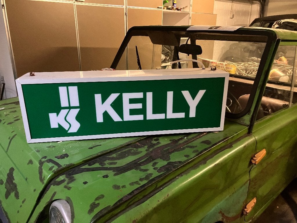 lichtreclame, lichtbak, display, promo 'kelly', Auto diversen, Overige Auto diversen, Ophalen