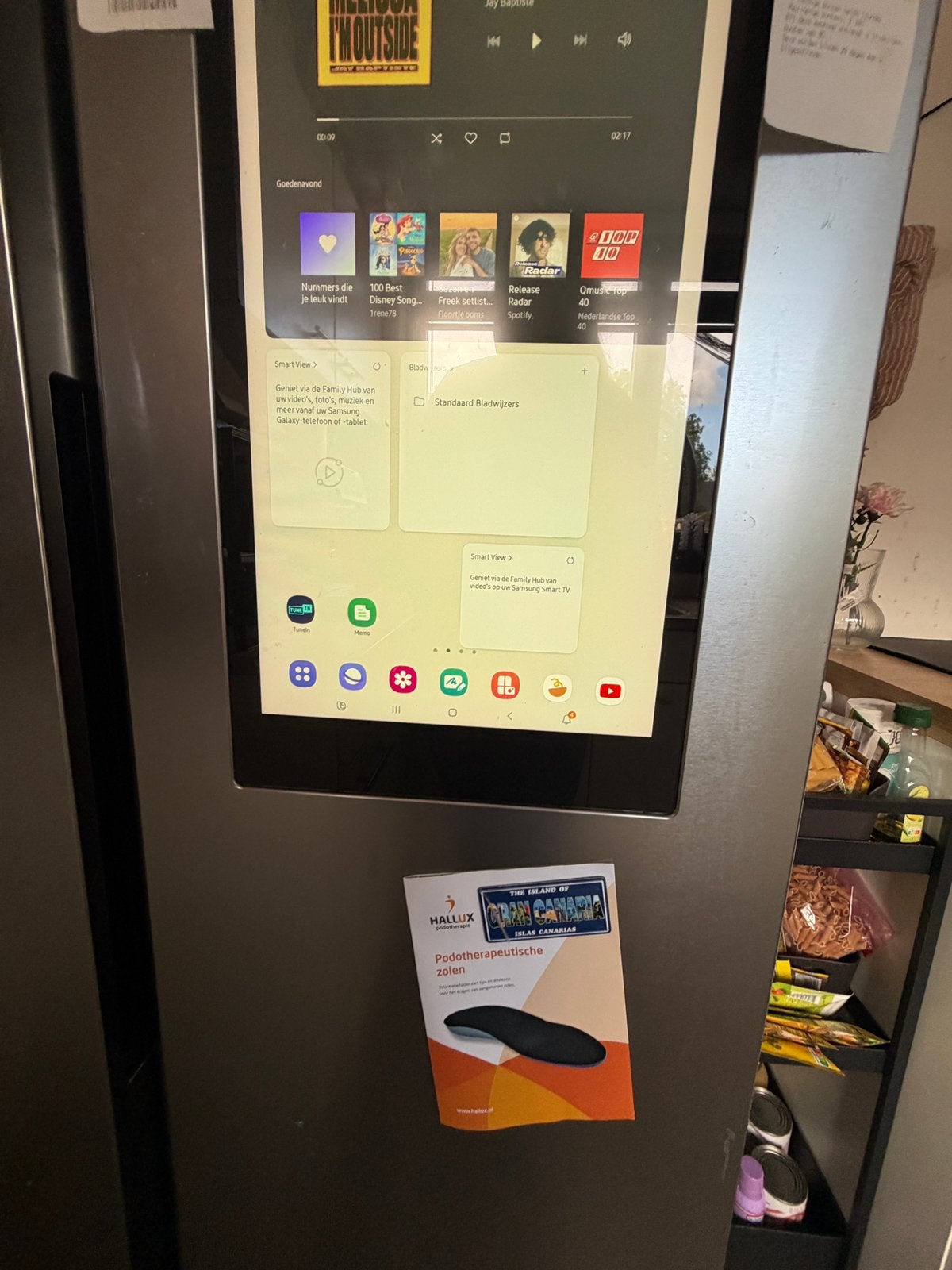 Samsung family hub koelkast, Witgoed en Apparatuur, Ophalen, 200 liter of meer, 60 cm of meer, Met aparte vriezer
