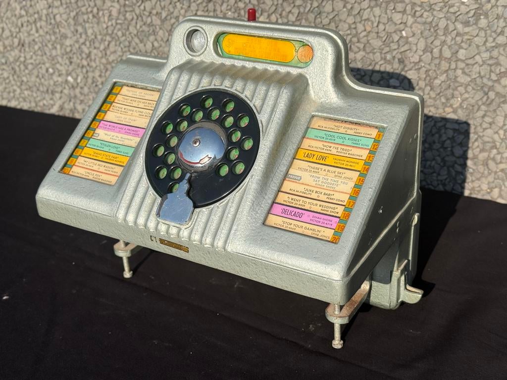 WALLBOX: super zeldzame Rockola wallbox., Ophalen, Zo goed als nieuw, Voor 1950, Rock Ola