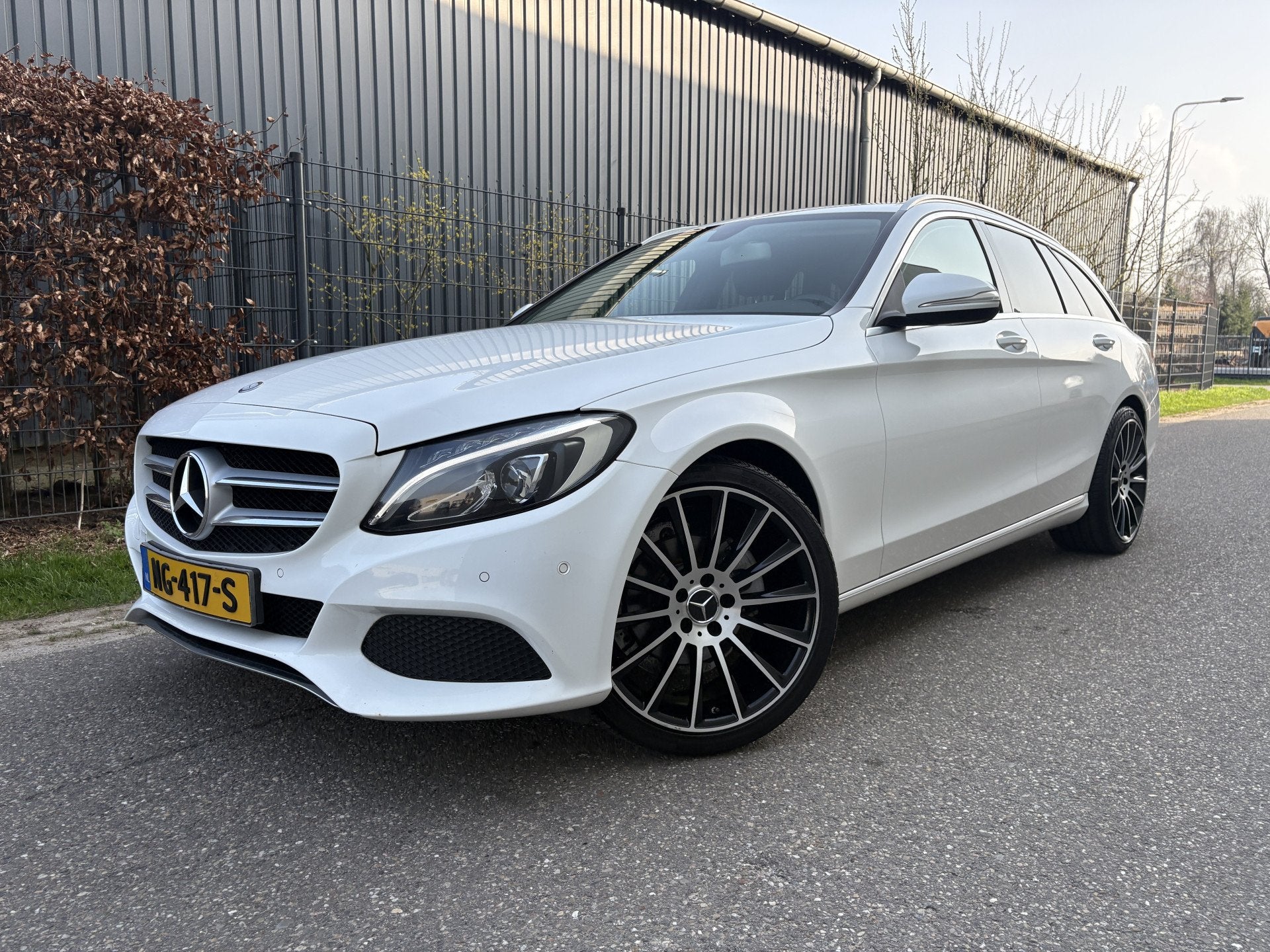Mercedes-Benz C-Klasse Estate 180 Prestige / NAVI / HALF LEE, Achterwielaandrijving, Gebruikt, Wit, Handgeschakeld