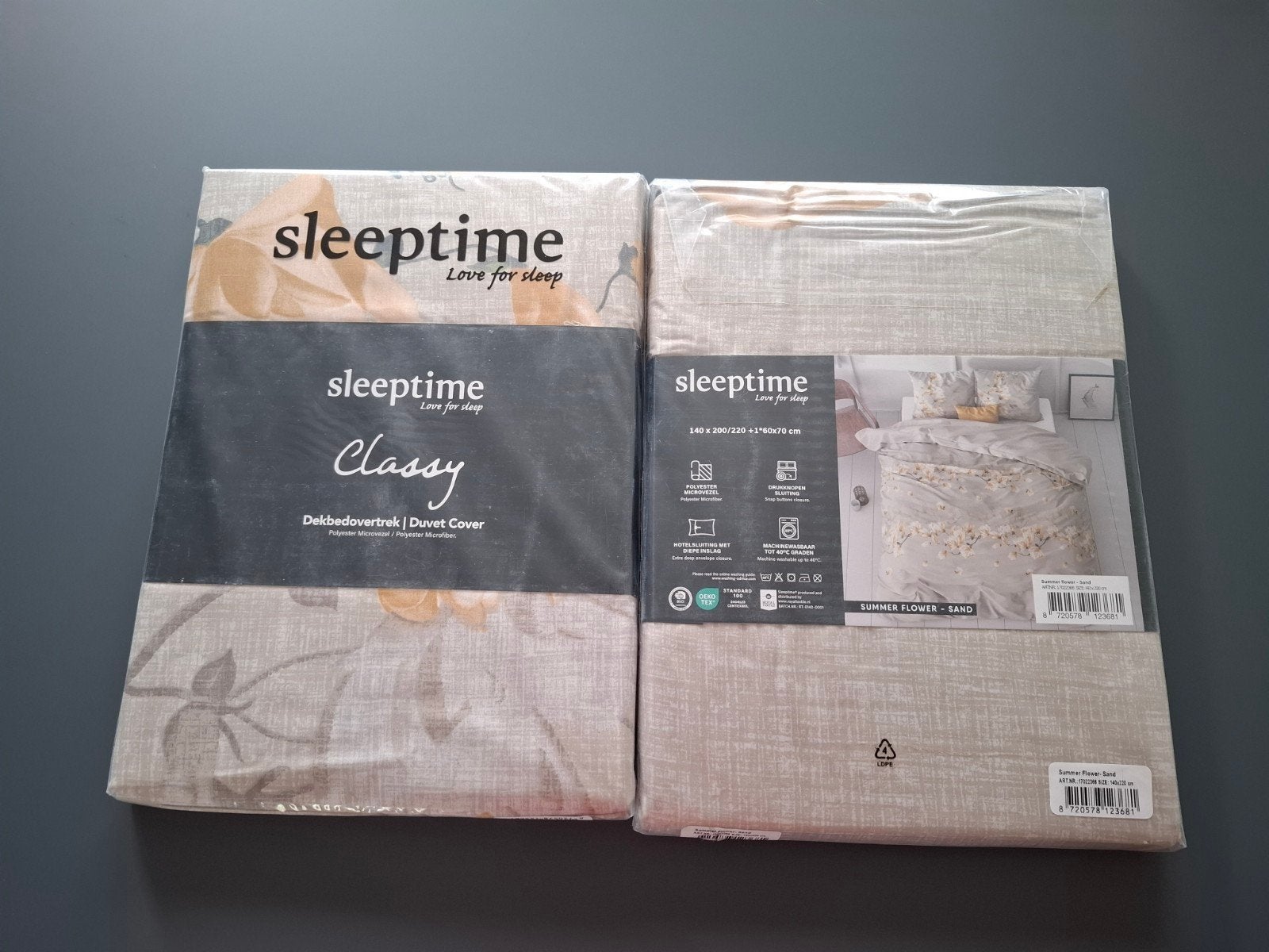 Set van 2 x 1 persoons dekbedovertrek met slopen,  NIEUW, Huis en Inrichting, Slaapkamer | Beddengoed, Dekbedovertrek, Nieuw, Polyester