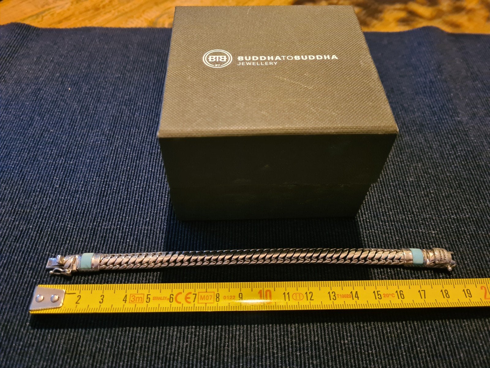 BTB Buddha to Buddha XS turkoois Ben 19 cm, Ophalen of Verzenden, Zo goed als nieuw, Met edelsteen, Zilver