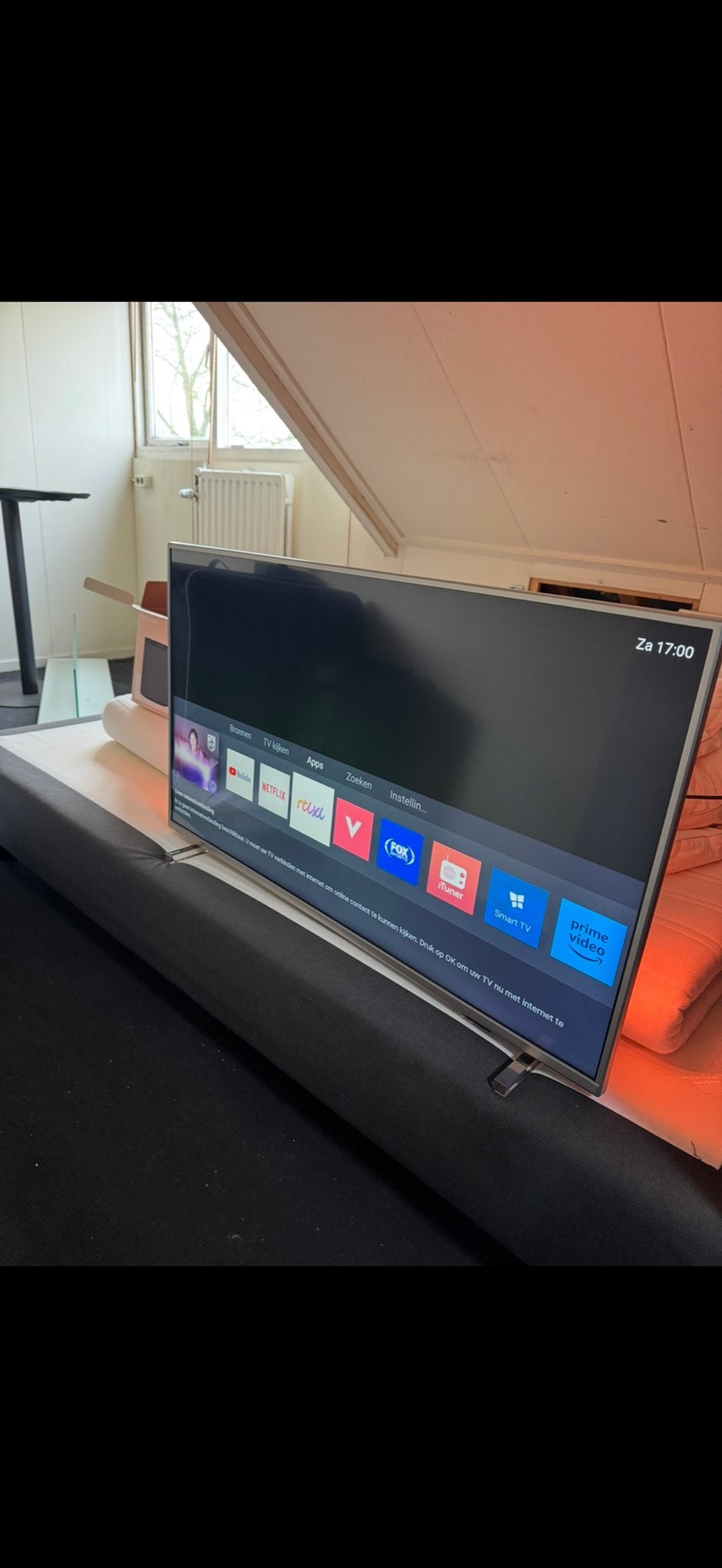 Philips 4K Smart TV 43 inch met Ambilight, Audio, Tv en Foto, Televisies, Ophalen, Philips, LED, 50 Hz