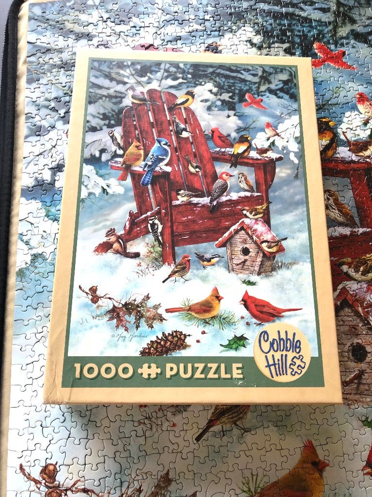 Puzzel Cobble Hill 1000 stukjes, Hobby en Vrije tijd, Ophalen of Verzenden, 500 t/m 1500 stukjes, Gebruikt, Legpuzzel