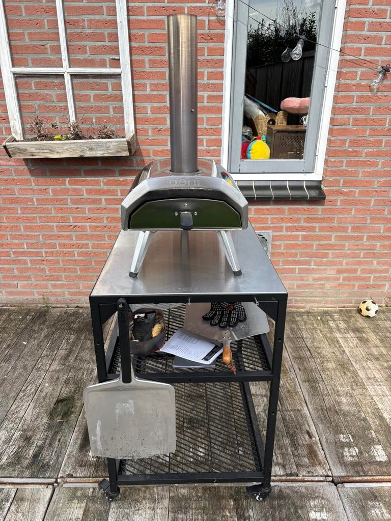 Ooni Karu 12 met tafel en gasbrander, Tuin en Terras, Pizzaovens, Ophalen, Gebruikt