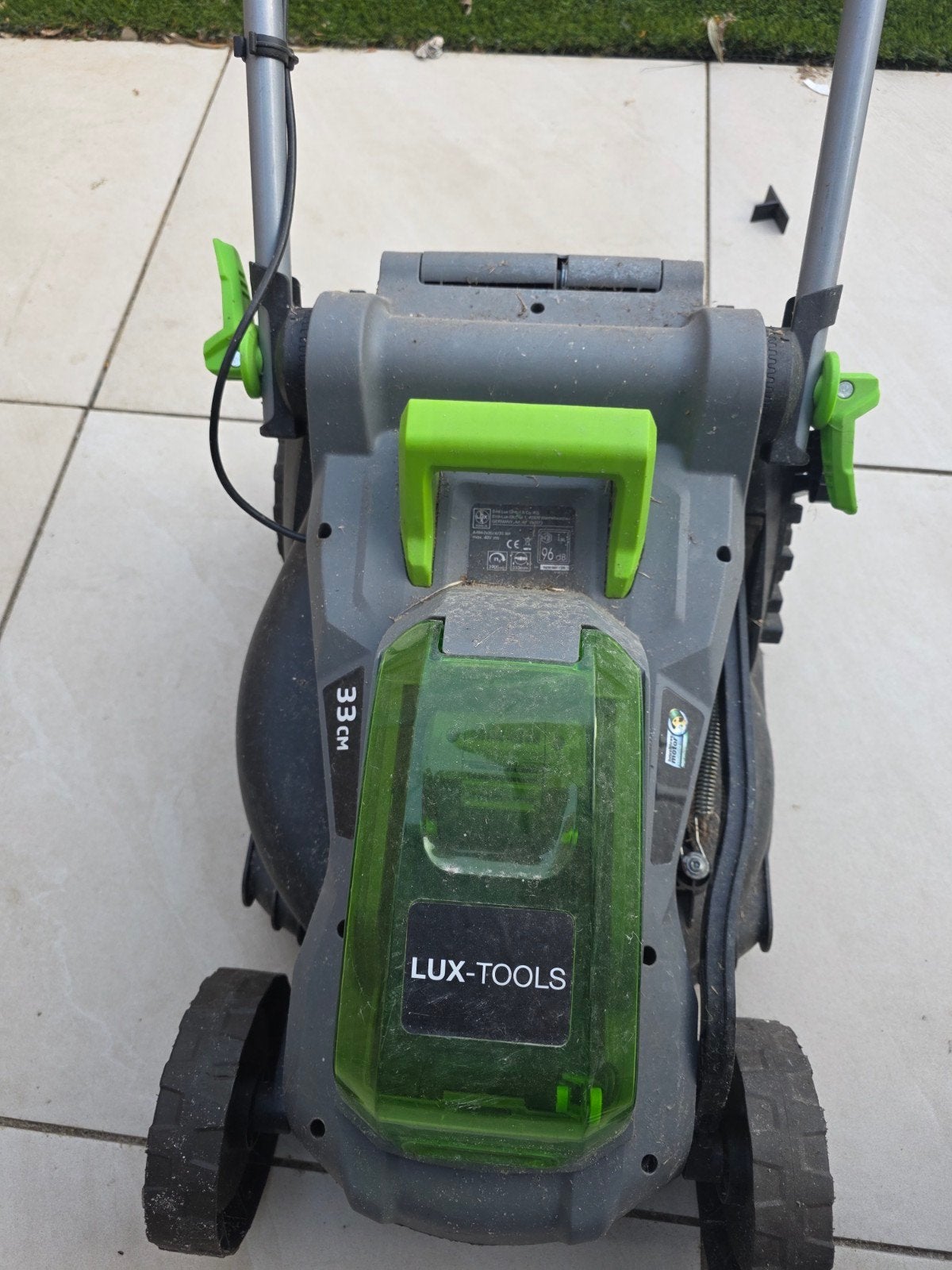 LUX 20V Accu Grasmaaier 33cm, Ophalen, Cirkelmaaier, Gebruikt, LUX