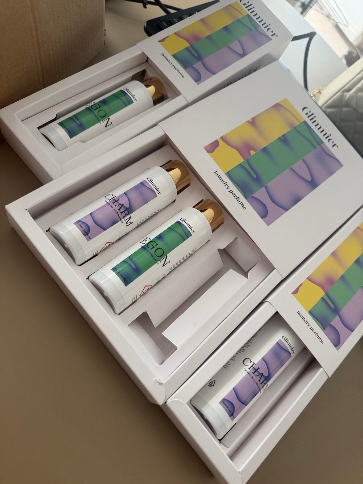 Glimnier Wasparels en Wasparfum Sets - Nieuw, Ophalen of Verzenden, Nieuw