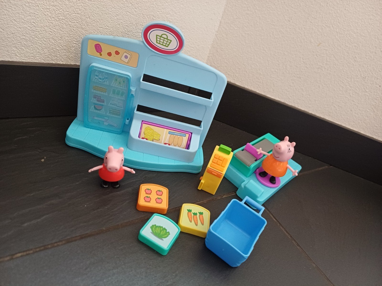 Peppa Pig Supermarkt Speelset met Figuren, Ophalen of Verzenden, Gebruikt, Jongen of Meisje