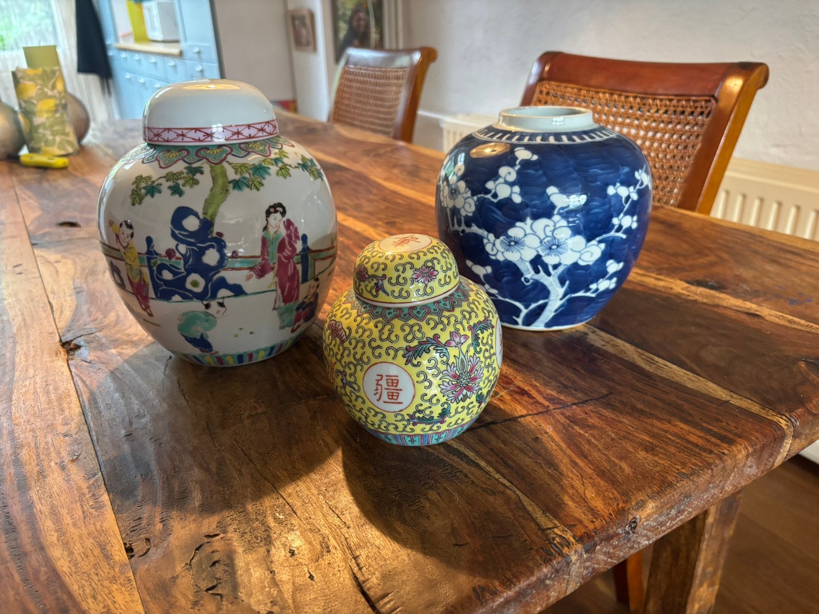 Chinese gemberpotten, Ophalen