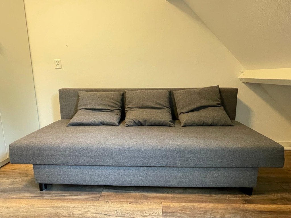 IKEA ÄLVDALEN slaapbank grijs, Ophalen, 70 cm of minder, Tweepersoons, 190 cm of minder