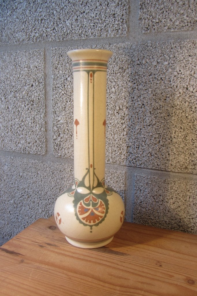 Vaas / vaasje (plateel) van De Distel, Amsterdam, Ophalen of Verzenden
