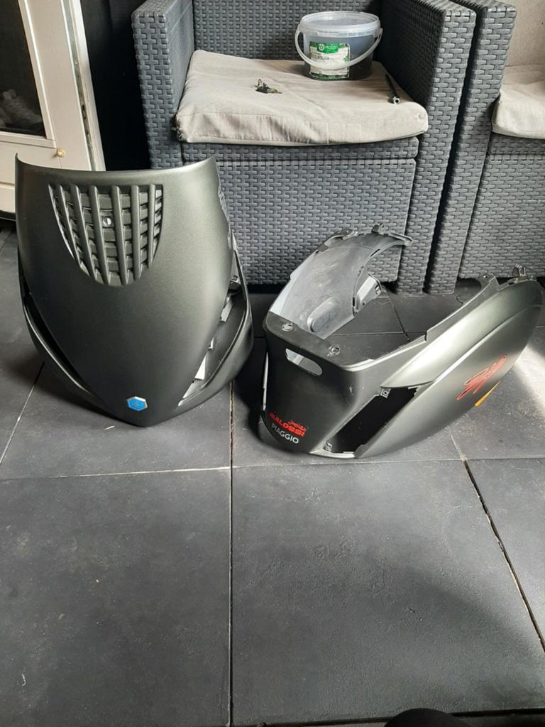 Piaggio zip c25 voor en achterkap., Ophalen, Gebruikt, Overige typen, Piaggio