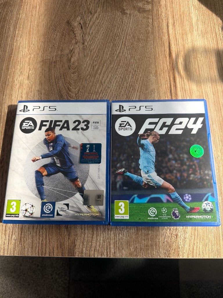 PS5 FiFa23 en PS5 FC24, Ophalen of Verzenden, Gebruikt, Vanaf 3 jaar