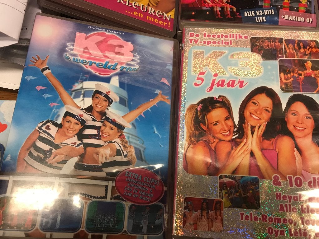 T.K. nog 5 DVD' s en 2 CD's van K3 zie actuele lijst, Alle leeftijden, Ophalen of Verzenden, Gebruikt, Show