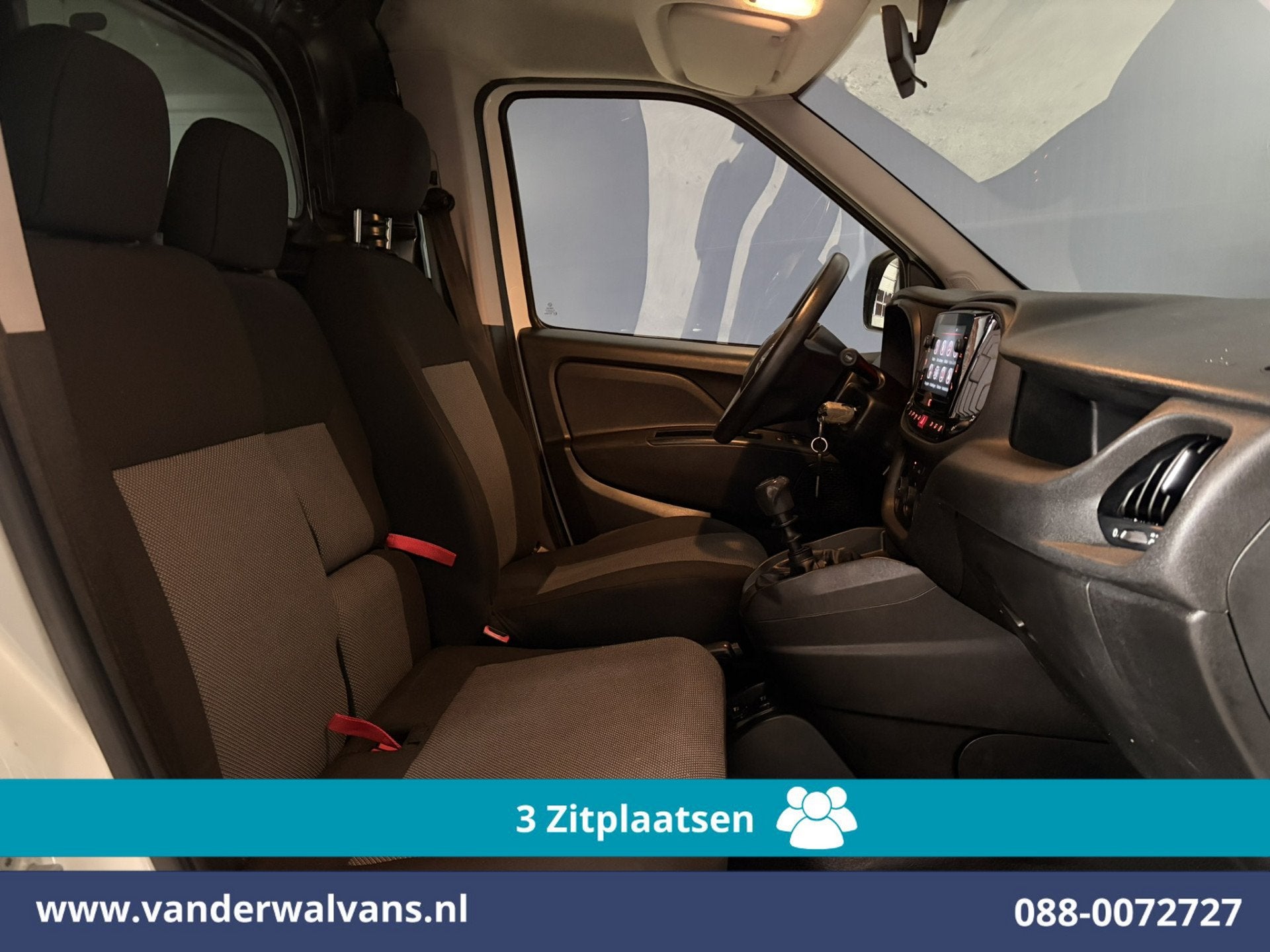 Fiat Doblò Cargo 1.6 MJ 90pk L1H1 Euro6 Airco | 3-Zits | Na, Voorwielaandrijving, Dealer onderhouden, Stof, Euro 6