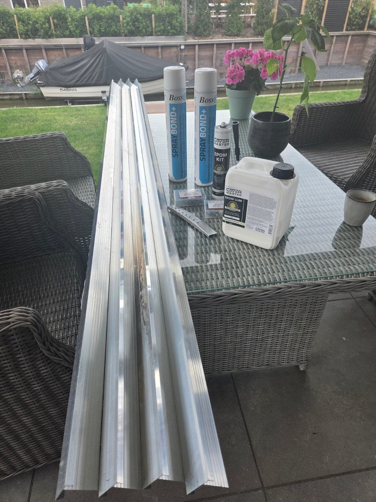 Alu profielen overige benodigdheden voor dakbedekking EPDM, Ophalen, Nieuw