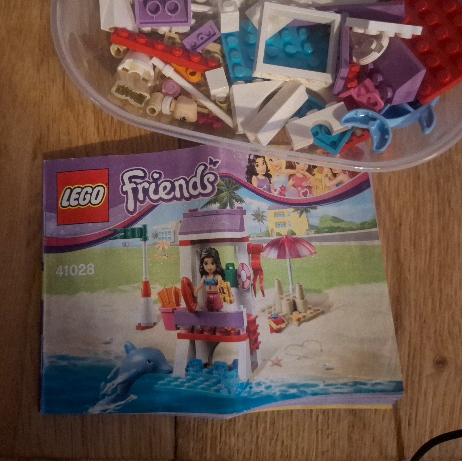 Lego friends Emma's lifeguard 41028, Lego, Ophalen of Verzenden, Zo goed als nieuw, Complete set
