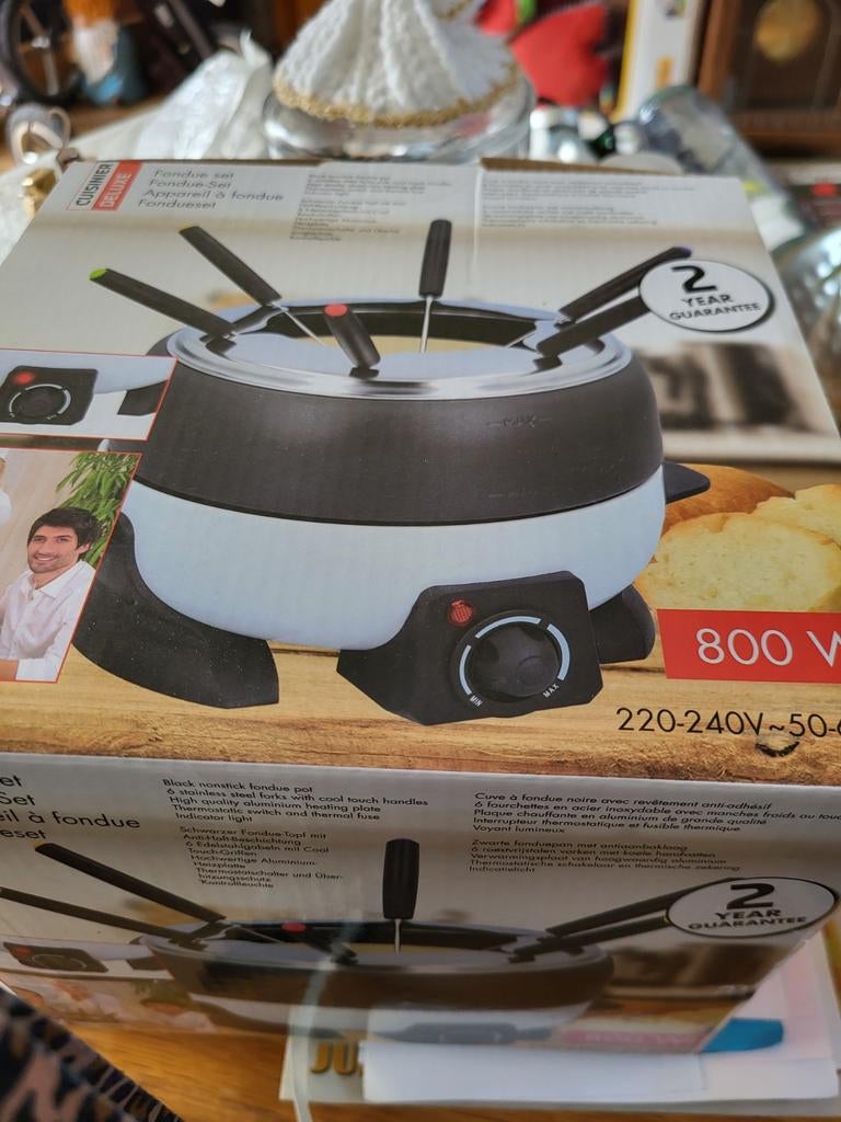 Nieuwe Dranker Fondueset 800W - 1000W - Elektrisch, Ophalen, Nieuw, Elektrisch, Fondueset